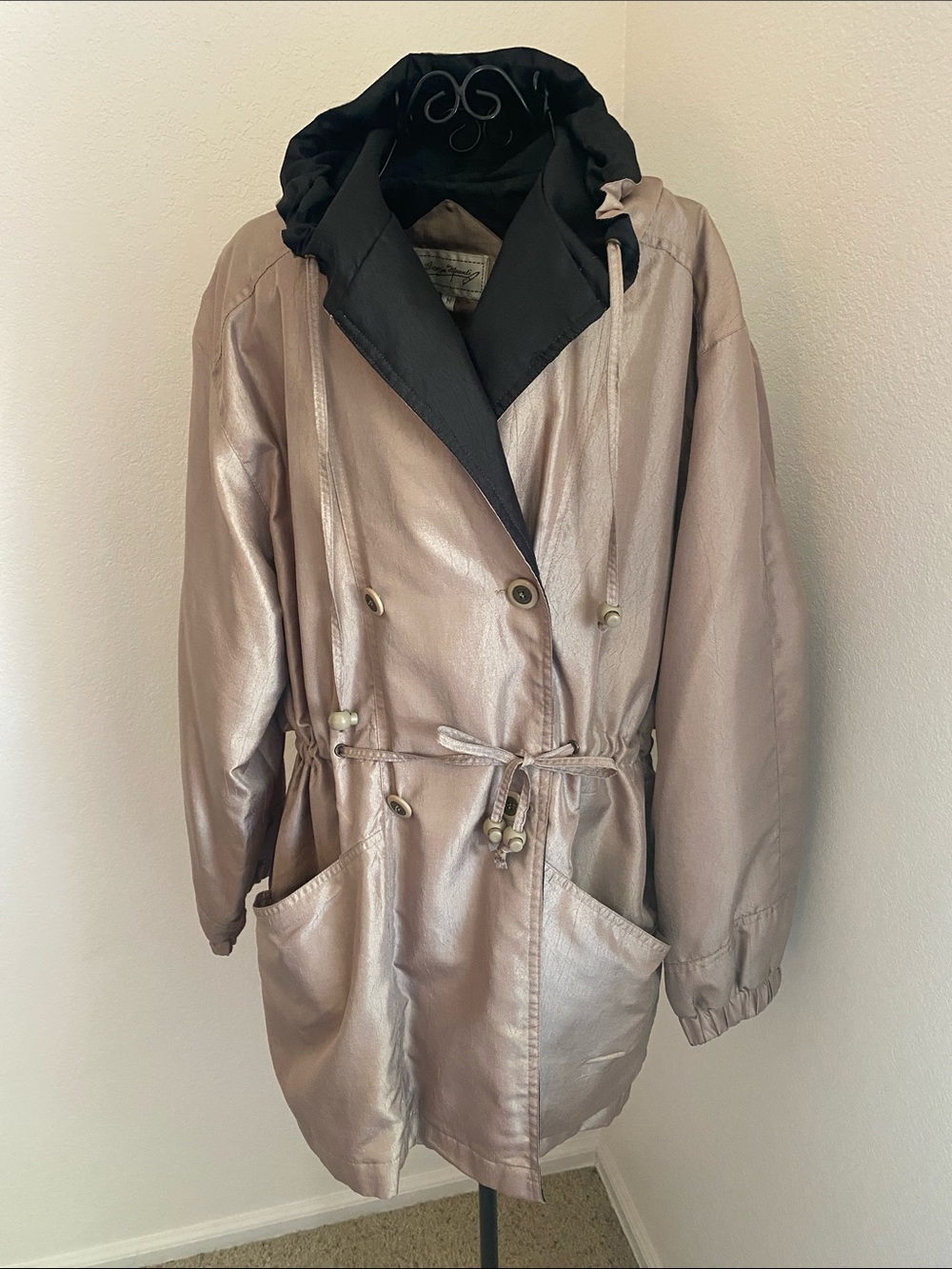 Giorgio Morandi  Taupe Rain Jacket with Hood